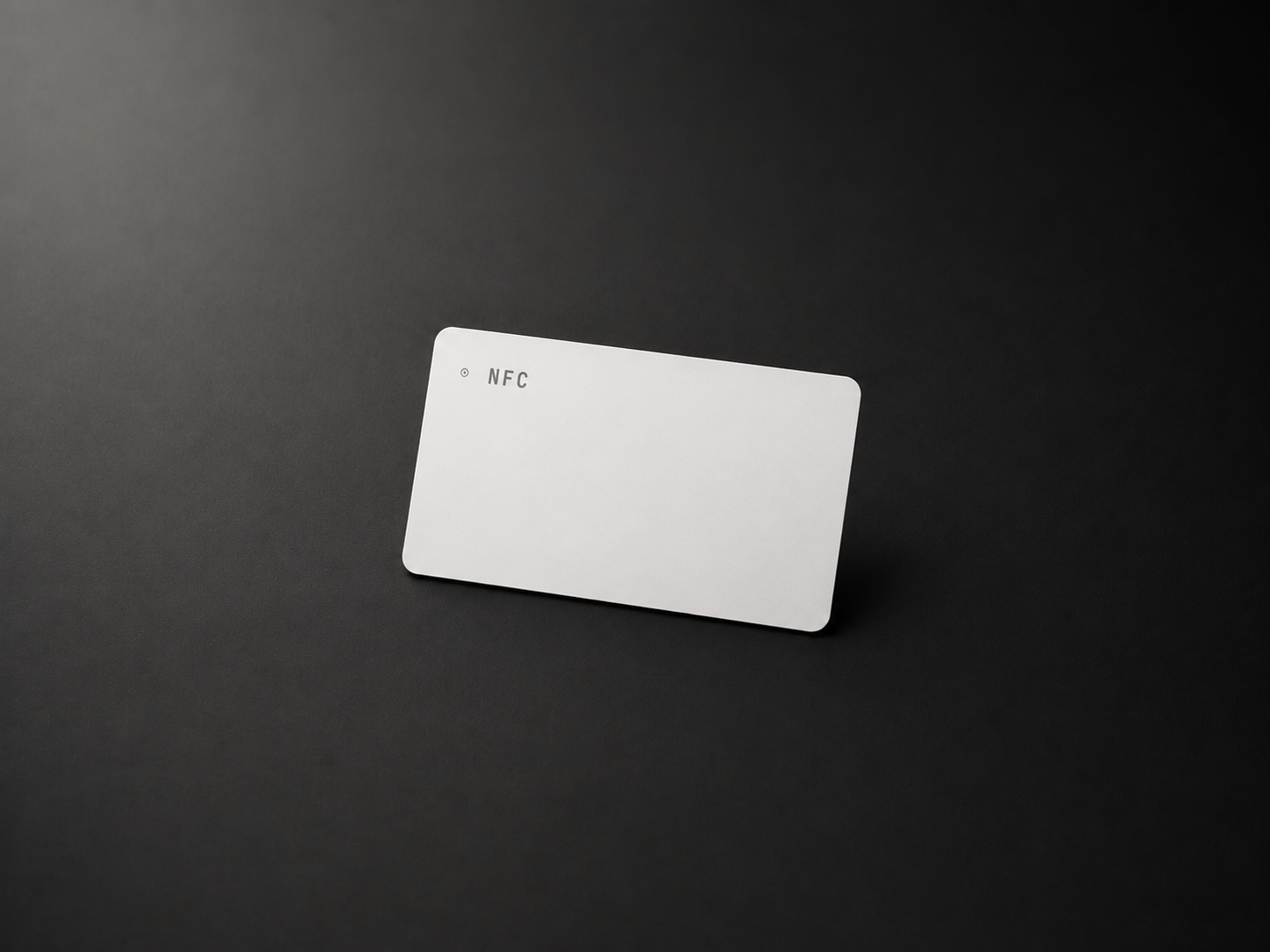 Slim white NFC card