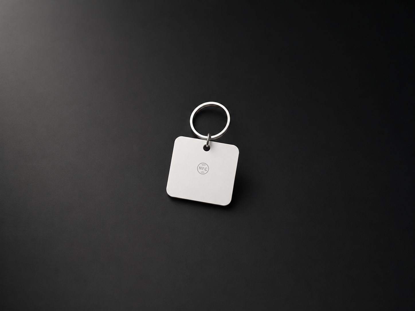 NFC keychain tag with split ring